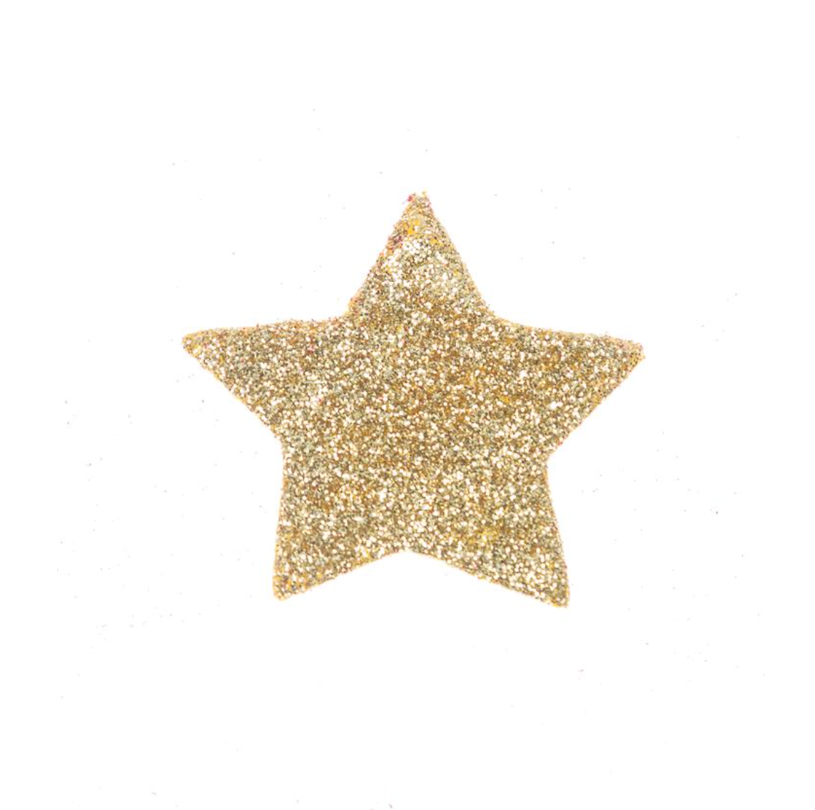 Papirstjerne 5cm gull/glitter 12pk