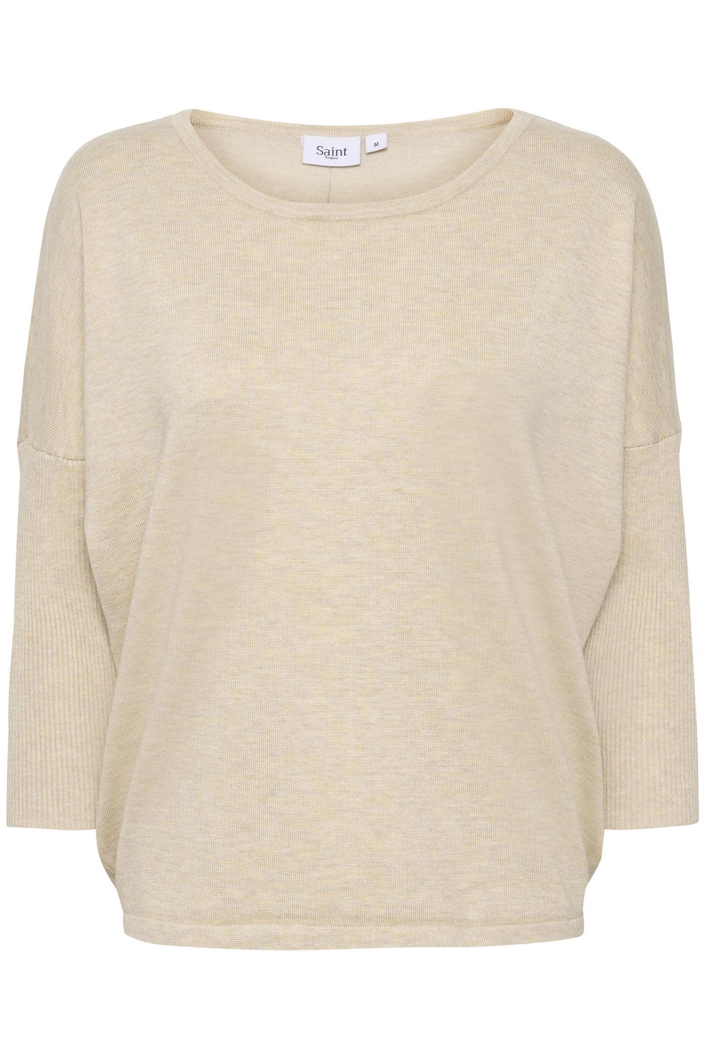 Saint Tropez MilaSZ R-Neck Pullover Jojoba Melange