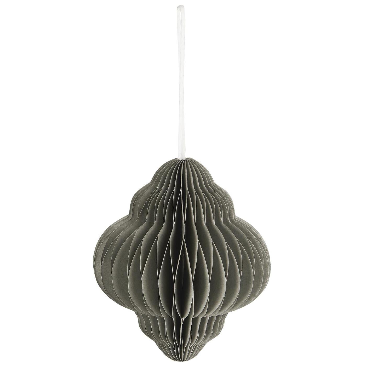 Ib Laursen Julepynt Juvel Papir Grå