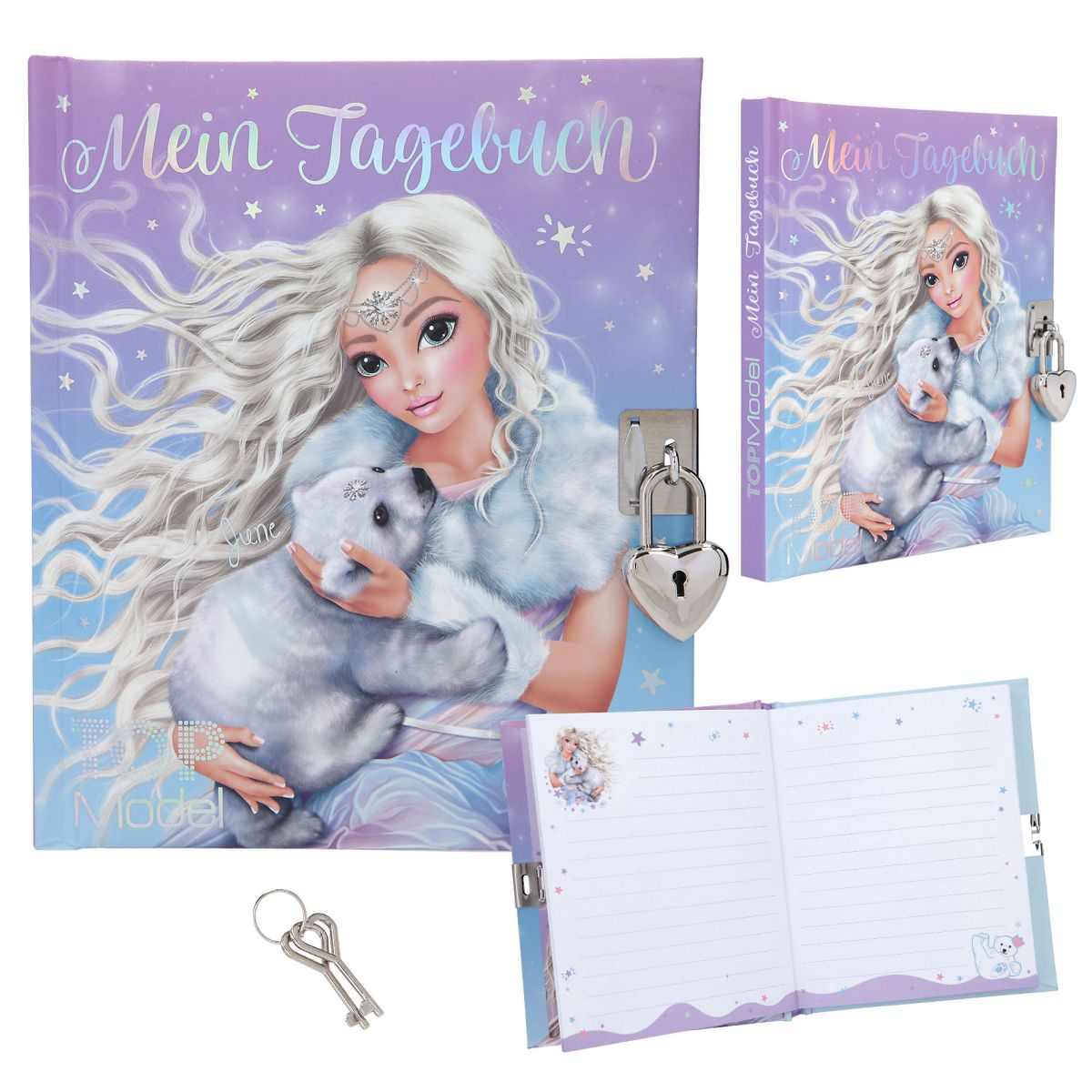 Dagbok Med Lås Ice World Topmodel