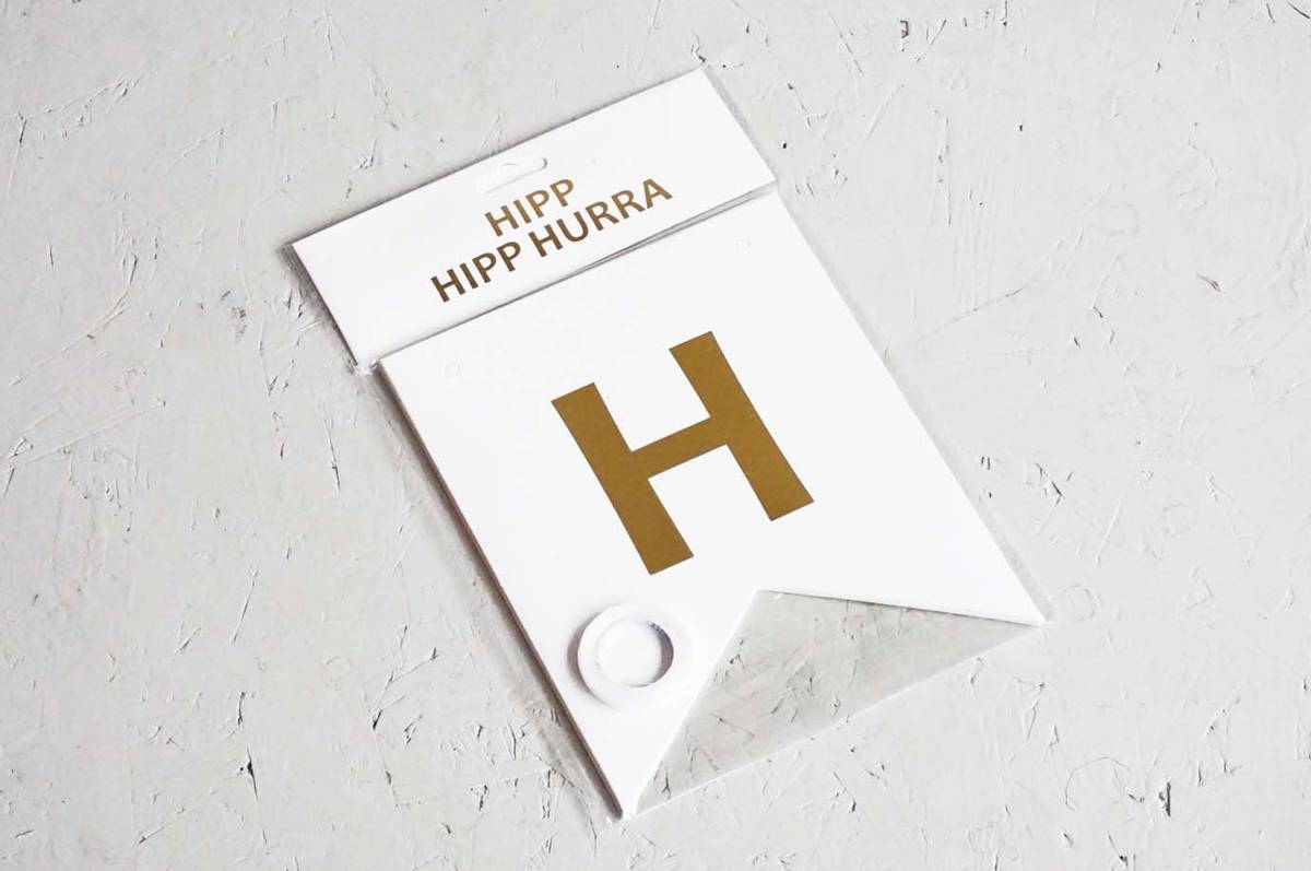 Bursdagsbanner "Hipp Hipp Hurra"