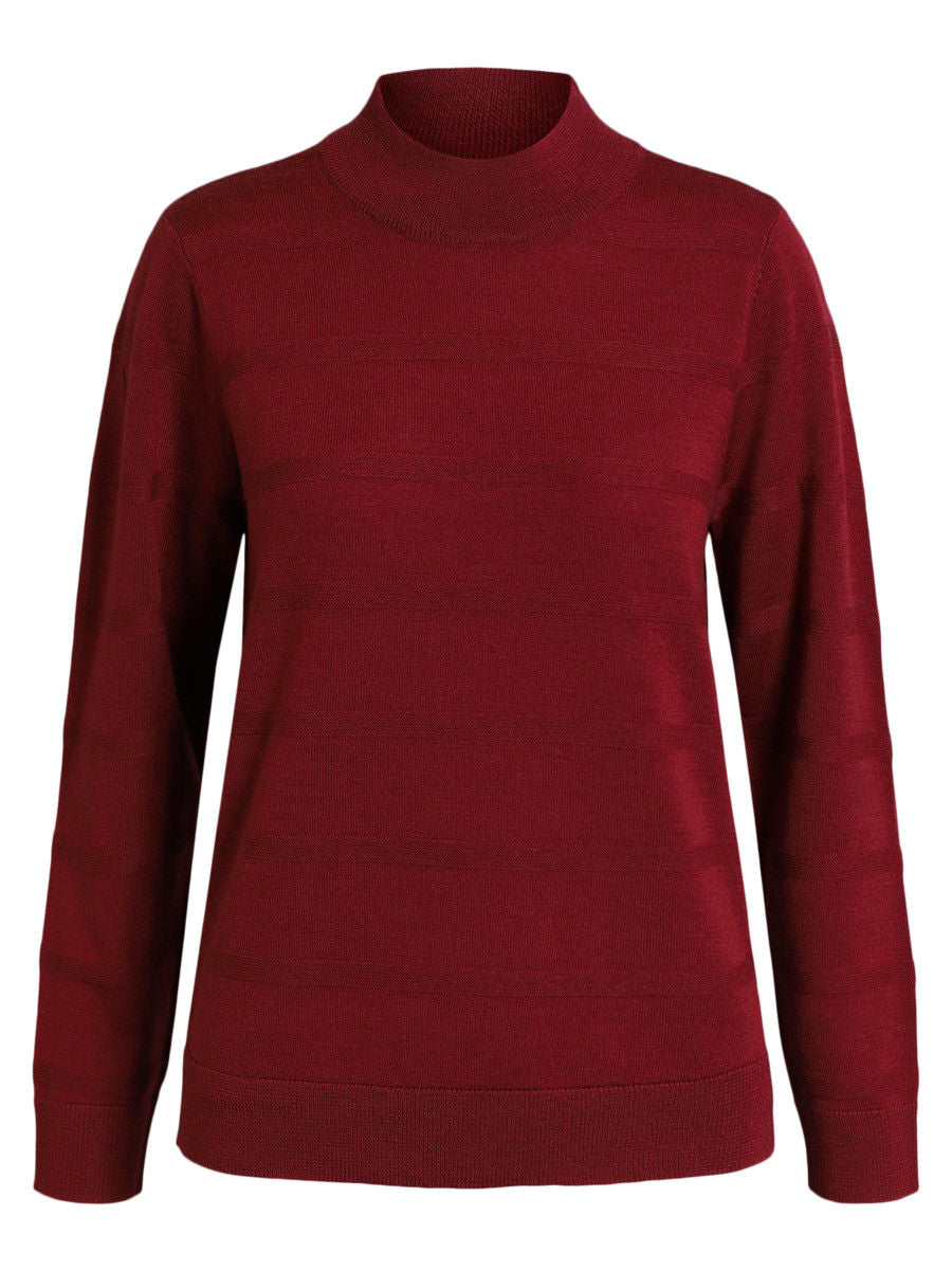 Brandtex Høyhalset Genser Turtleneck Vinrød