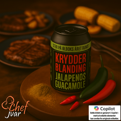 Krydderblanding Jalapenos & Guacamole Krydderblanding på ølboks