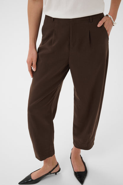 Kaffe Clothing KAmerle 7/8 Pants Suiting Coffee Bean