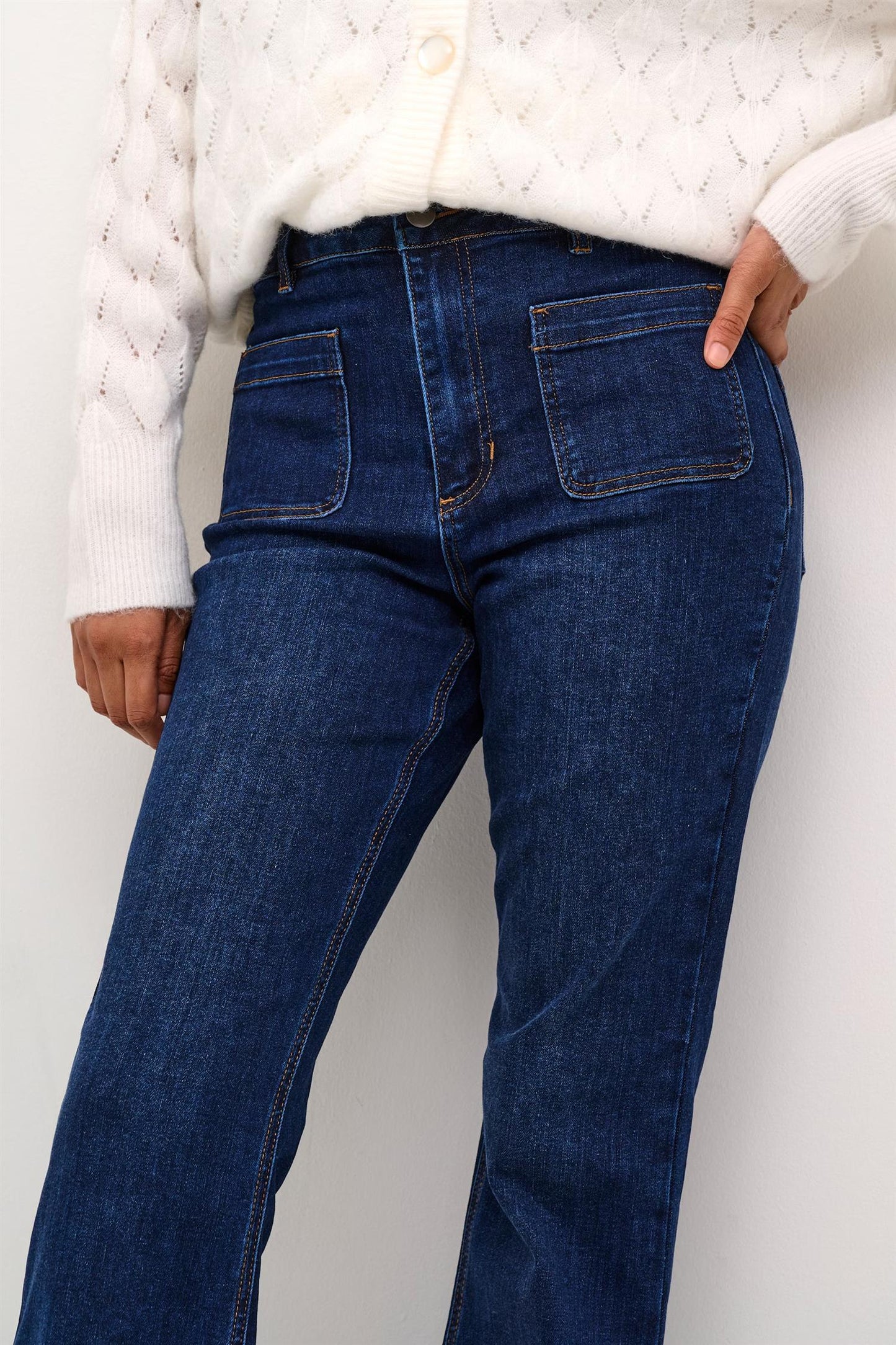 Kaffe Clothing KAsinem Flared Jeans Dark Blue Denim