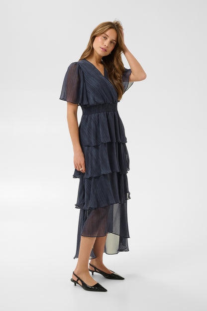 Kaffe Clothing KAlouisa Dress Blue Blurry Stripes