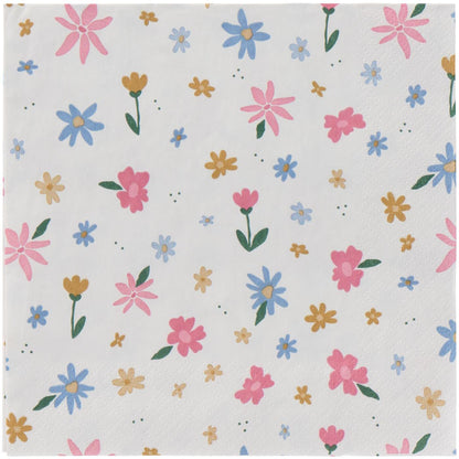 Ib Laursen Servietter 16,5x16,5 cm blomsterdekorasjon 20 stk/pakning