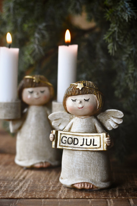 Trend Design Emma engel «God Jul» h 11 cm