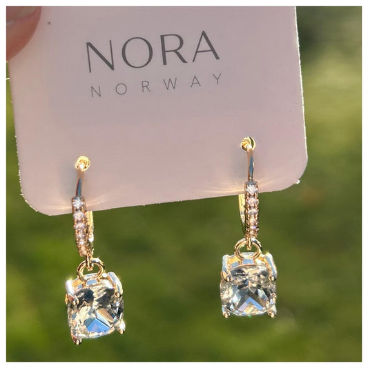 Nora Norway Florentia Stone Ear Gold Clear