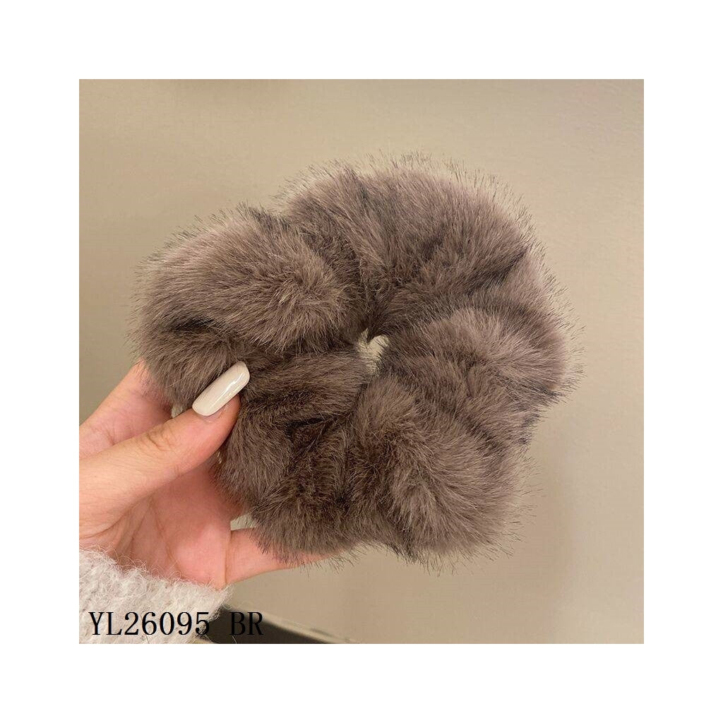 Hårstrikk Fluffy Brun