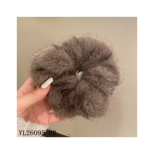 Hårstrikk Fluffy Brun