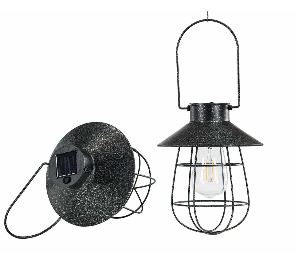 Alot Solcellelampe Häng Sort