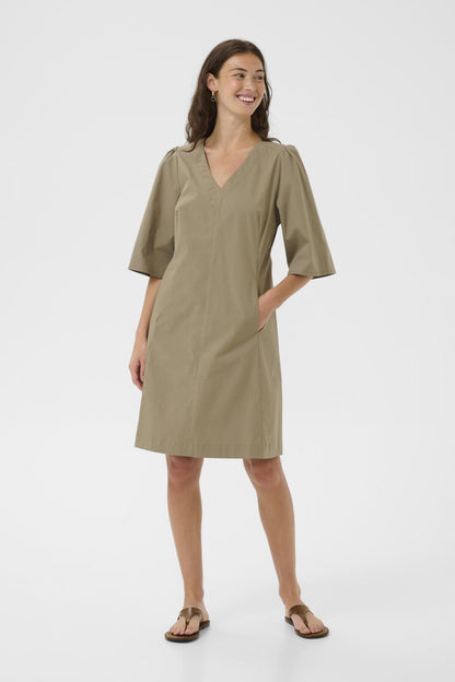 Culture CUbendine Dress - Dusky Green