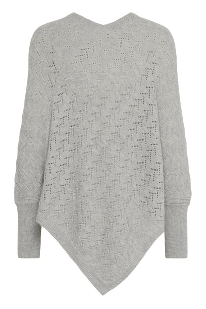 Kaffe Clothing KAoline Poncho Gray Melange