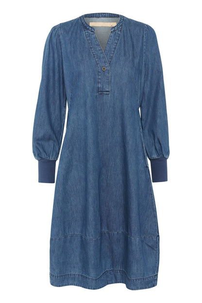 Culture CUallura Arpa Rib Dress Dark Blue Wash