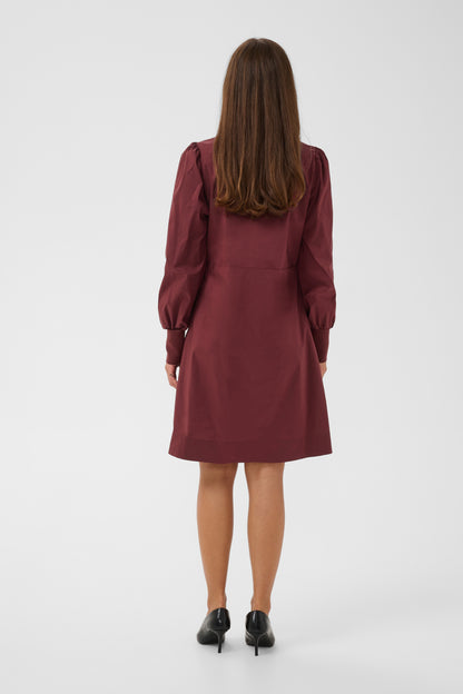 Culture CUzila Antoinett Rib Dress Chocolate Truffle