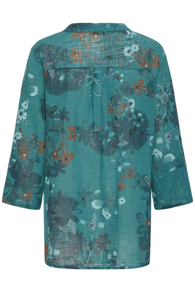 Sorbet SBalexa FL Blouse Deep Teal - Green