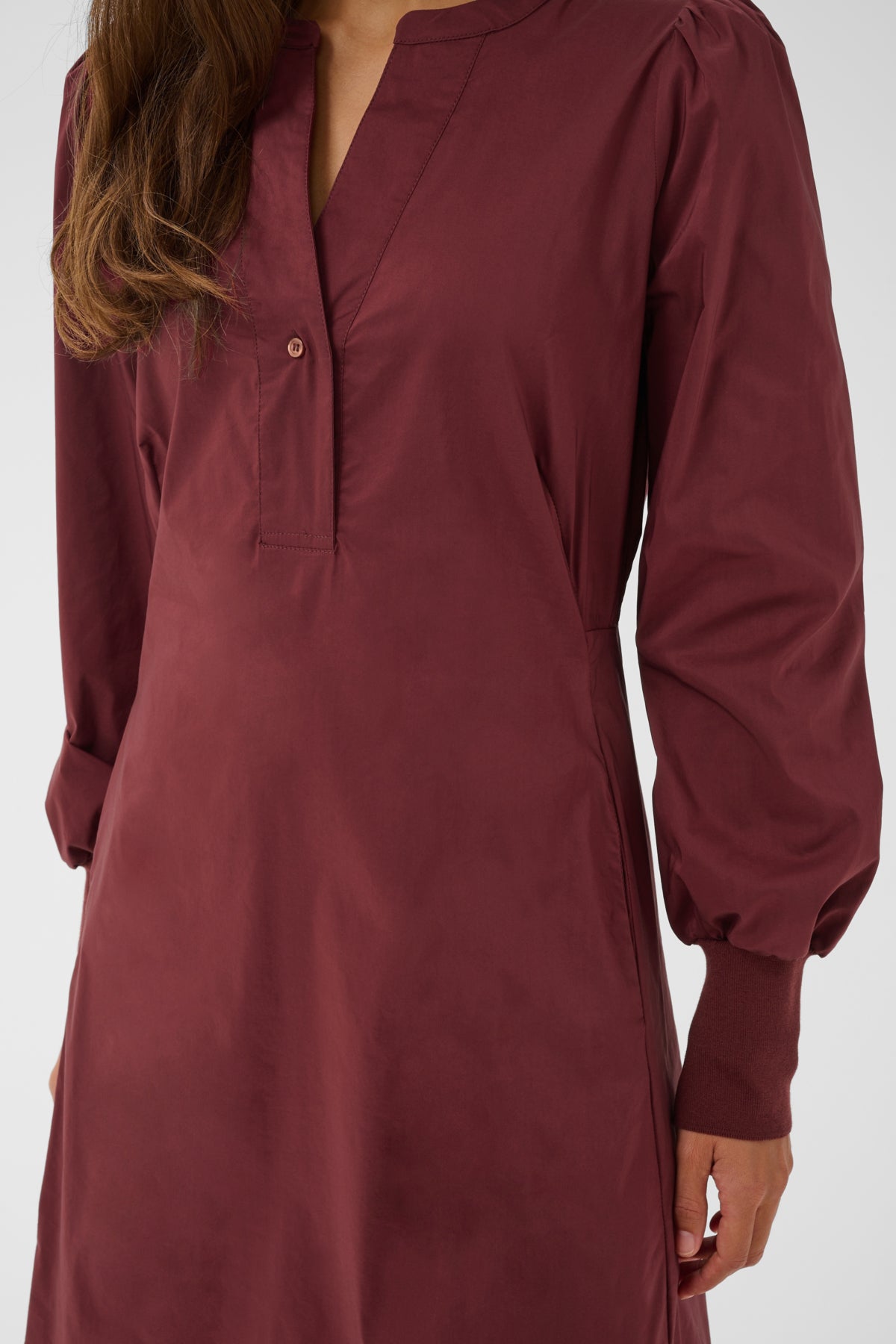 Culture CUzila Antoinett Rib Dress Chocolate Truffle