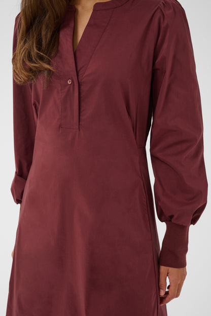 Culture CUzila Antoinett Rib Dress Chocolate Truffle