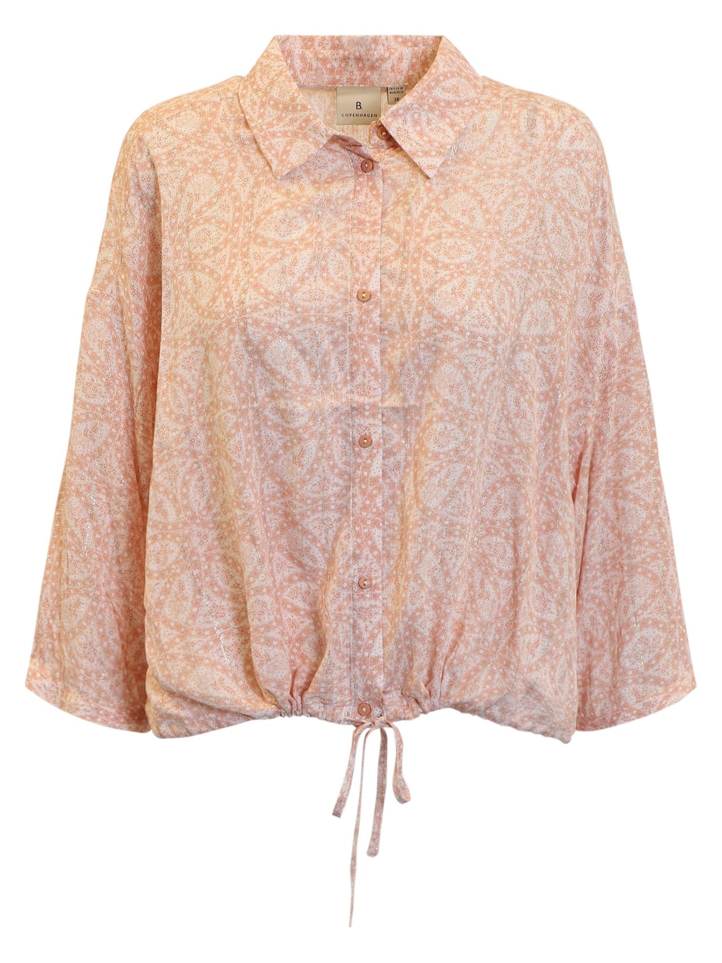 Brandtex Bluse Pudder/creme