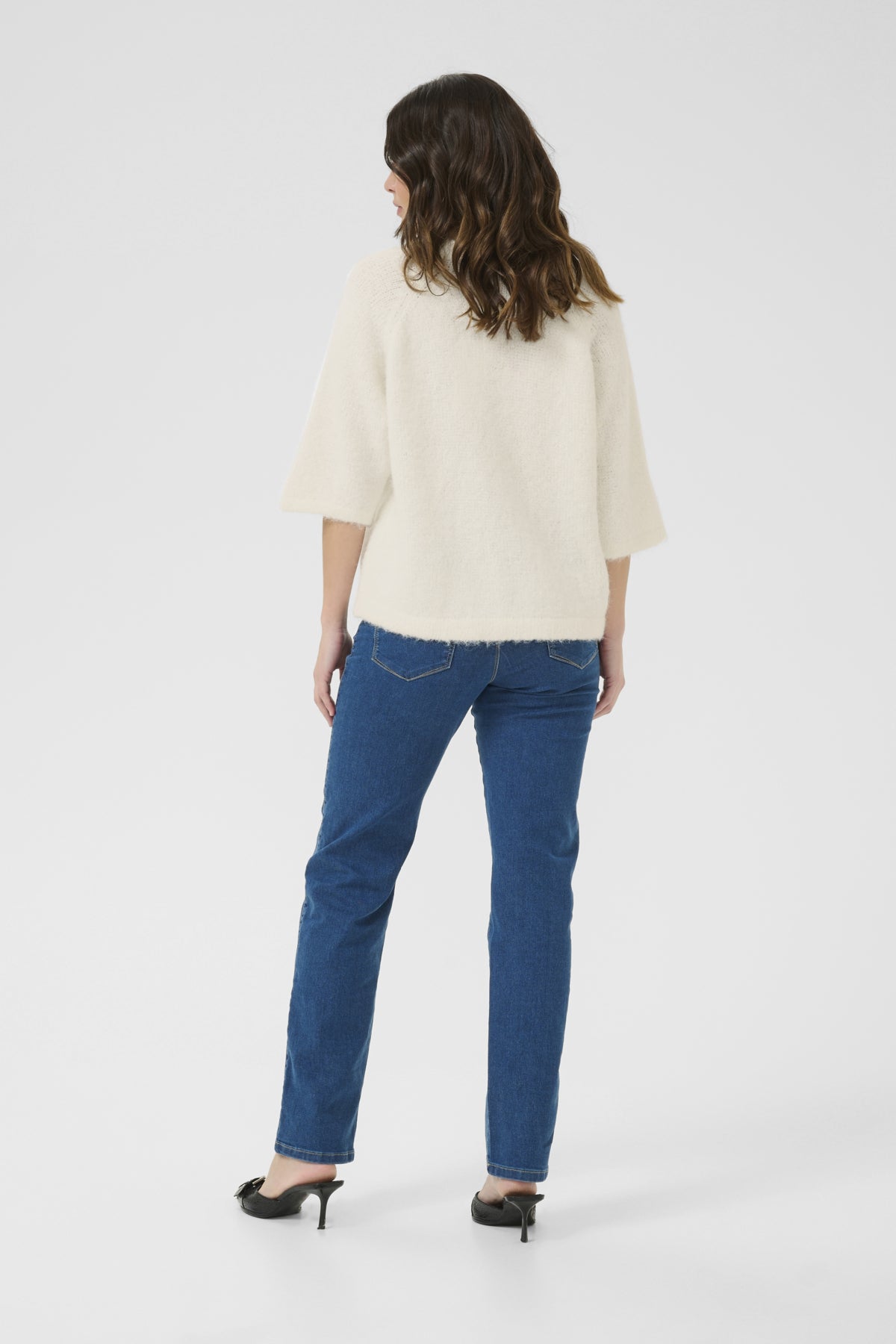 Kaffe Clothing KAemilie V-neck Pullover Chalk