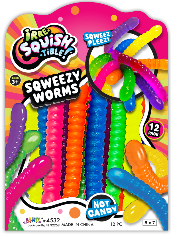 Squeezy Worms 12 stk
