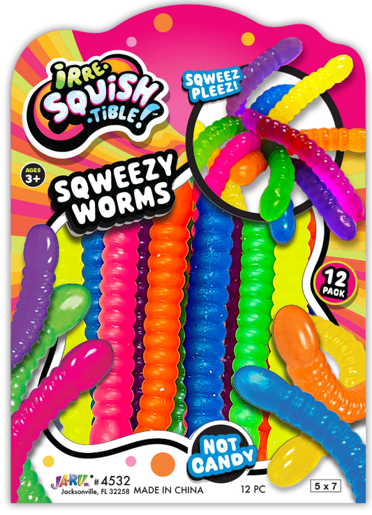 Squeezy Worms 12 stk