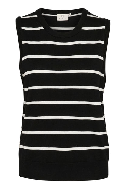 Kaffe Clothing KAlizza Striped Slipover Black/Chalk Stripe