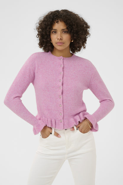 Kaffe Clothing KAemma Frill Cardigan Pink