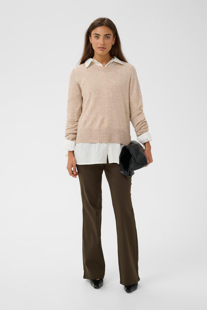 Culture CUbengtha Long Flare Pants Denitasse