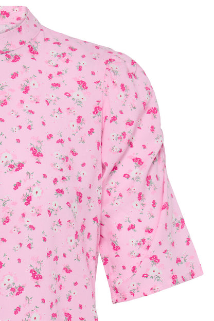 Ichi IHvera – Rosa bluse med blomsterprint