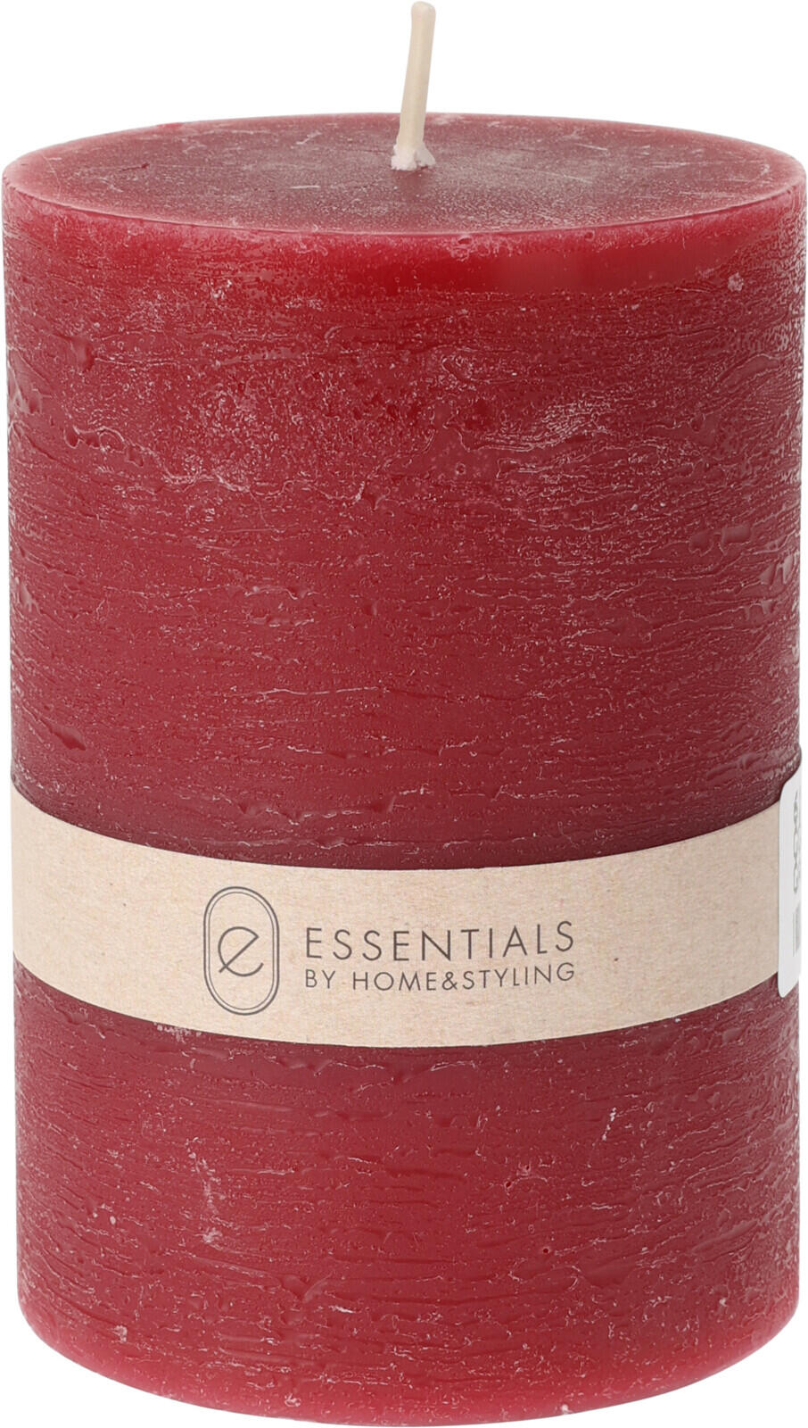 Kubbelys Rustikk Mørk Rød 7x10cm Stearin/Parafin 260gr