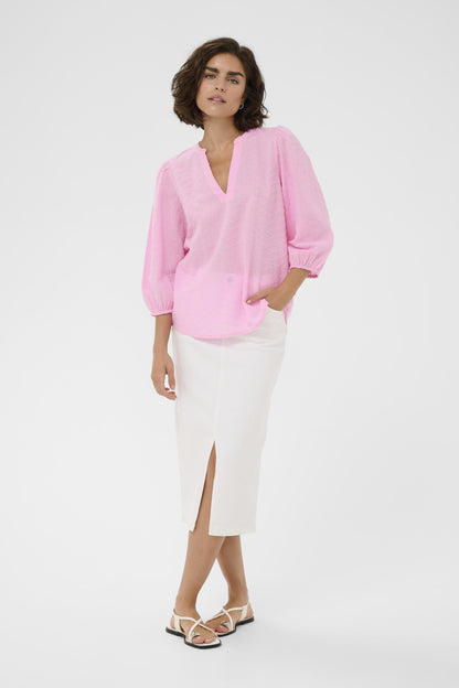 Kaffe Clothing KApenelope Blouse Pink Frosting