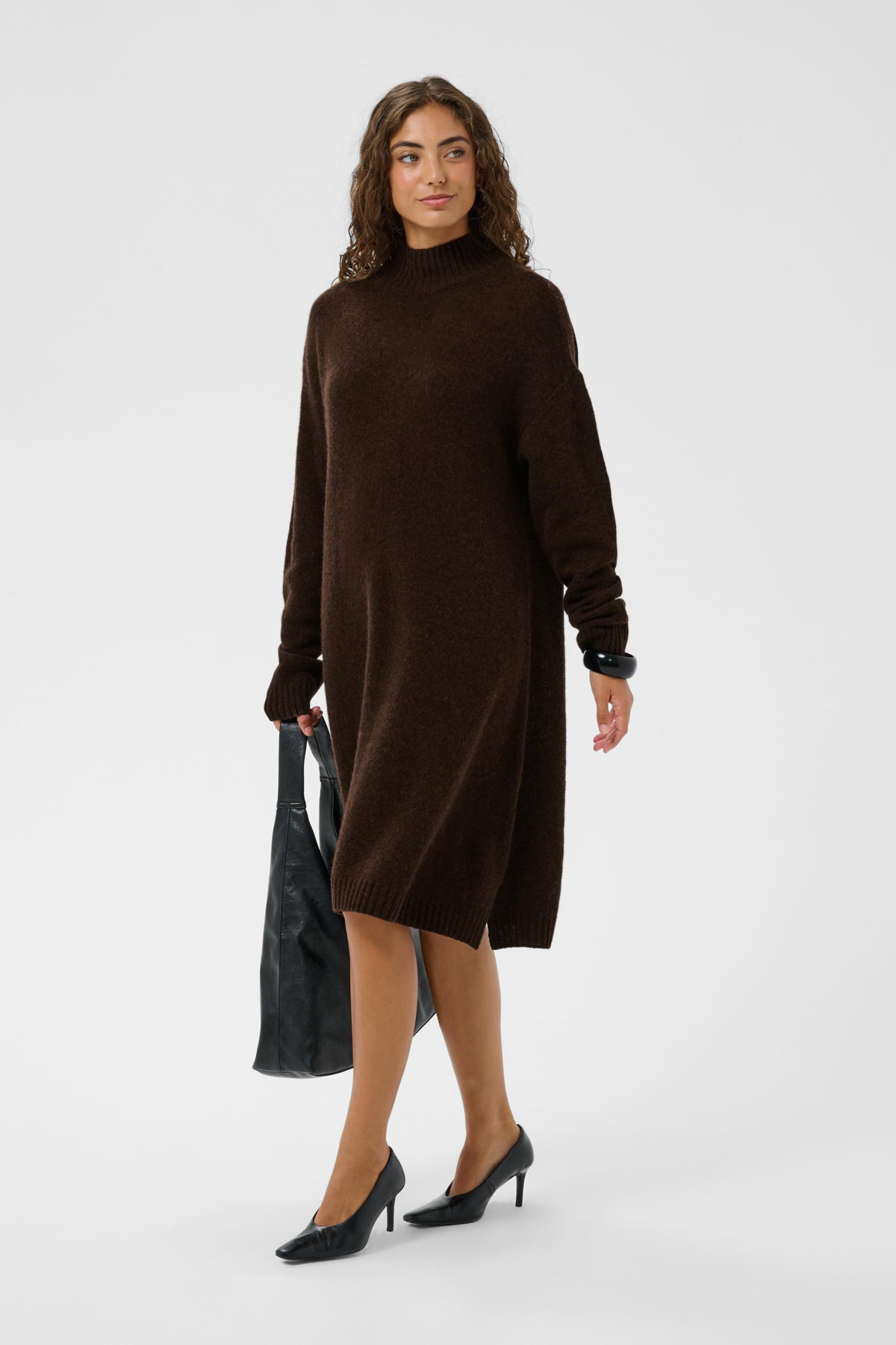 Culture CUnova Katrina Dress Coffee Bean Melange