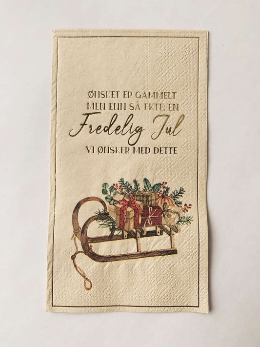 Trend Design Serviett Fredelig jul – 33×44 cm