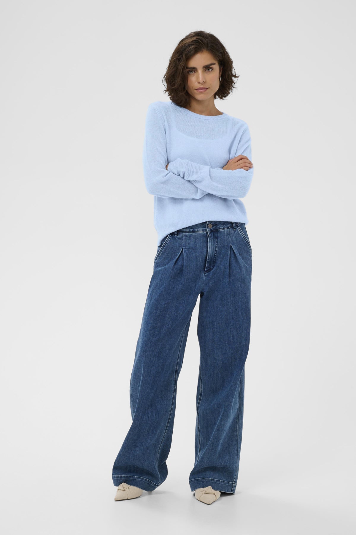 Kaffe Clothing KAcashie Ullgenser Powder Blue