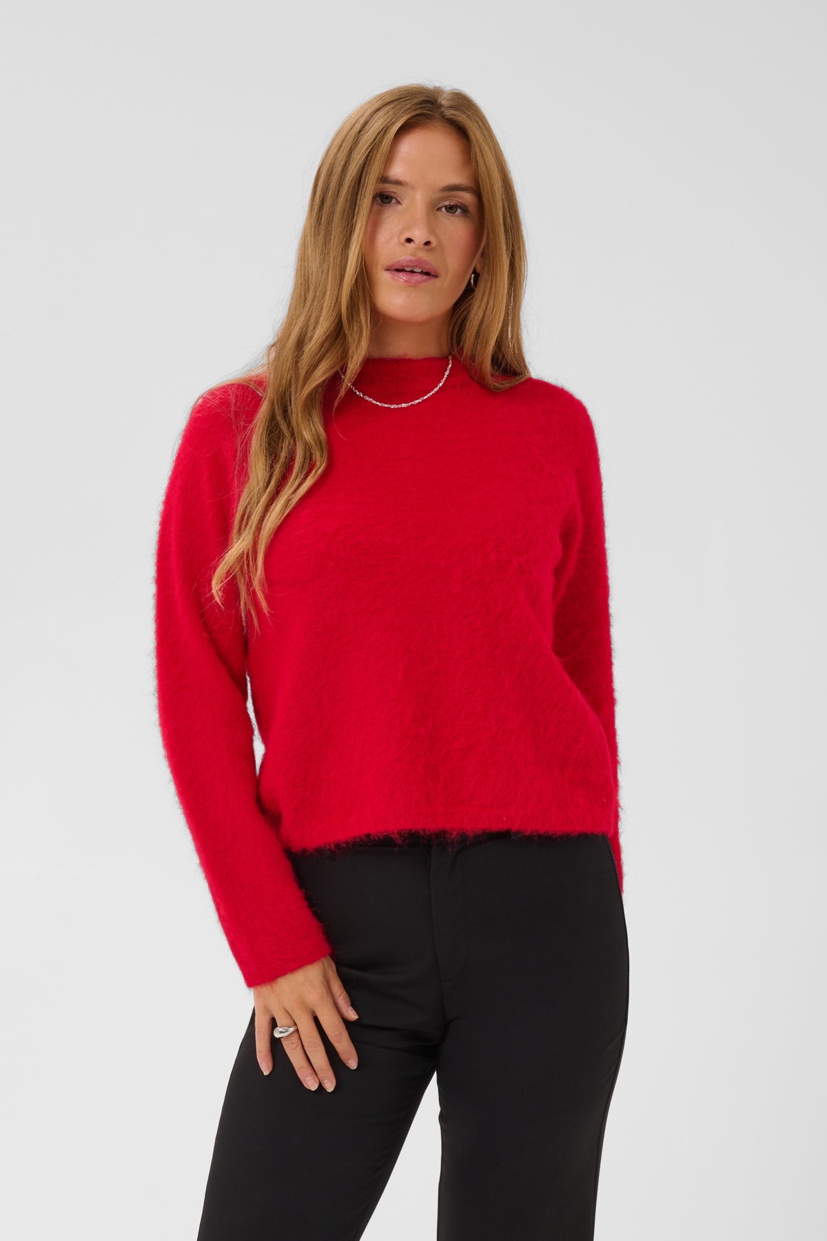 Kaffe Clothing KAjordan Strikkegenser Crimson