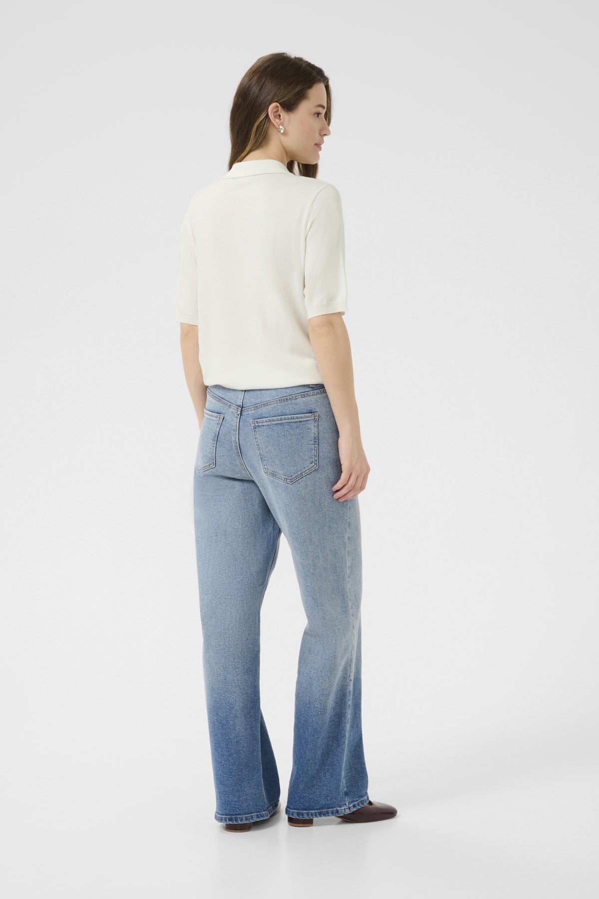 Kaffe Clothing KAlizza Basic Polo Pullover Chalk