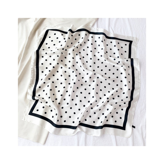 Silkeskjerf Bandanas - Sort og hvit