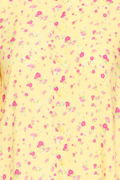 Ichi IHvera – Gul bluse med blomsterprint