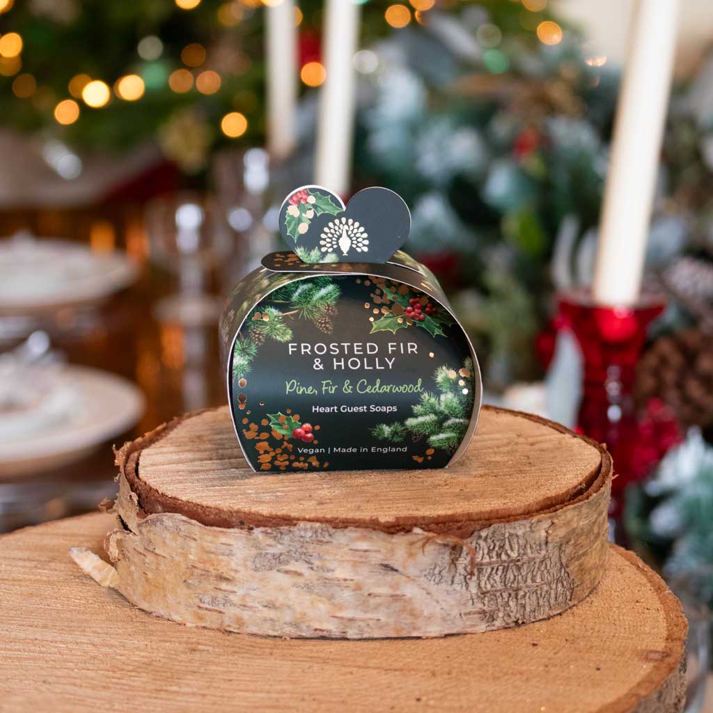 Hjertesåper 3x20g - Frosted Fir & Holly