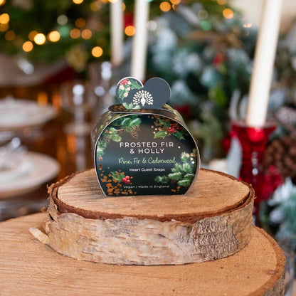 Hjertesåper 3x20g - Frosted Fir & Holly