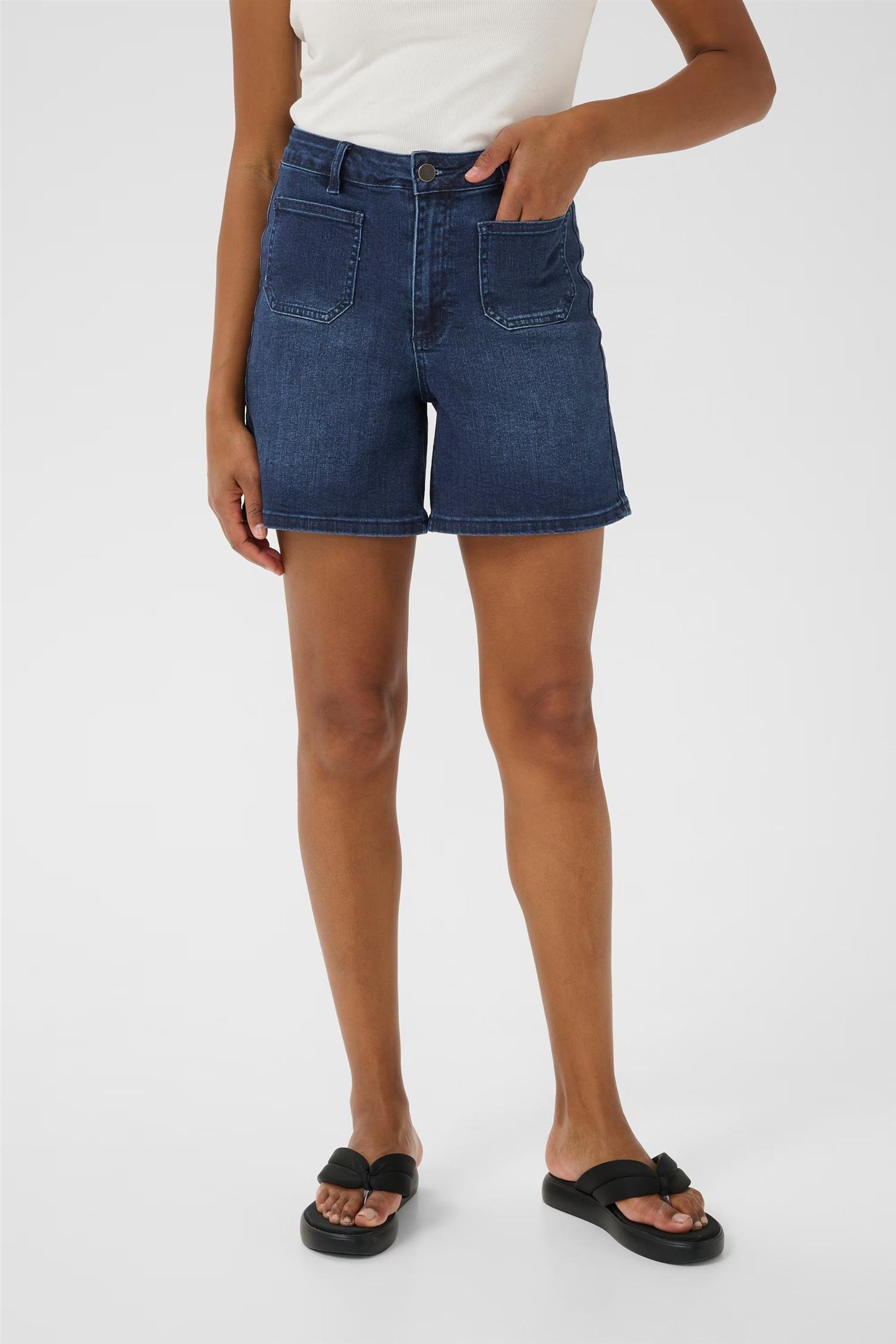 Kaffe Clothing KAkarla Denim Shorts Medium Blue Denim
