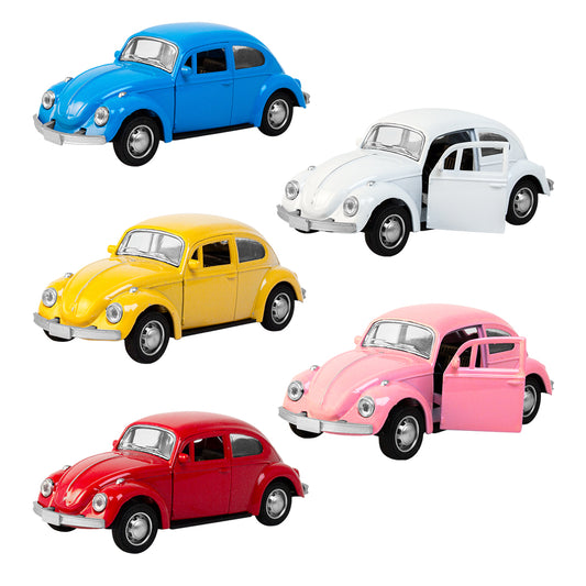 VW folkevogn med pull-back (1 stk, assortert)
