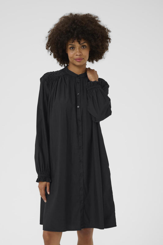 Culture CUceleste Smock Dress Black