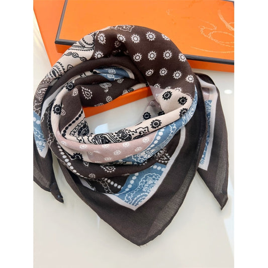 Silkeskjerf Bandanas - Mørkebrun