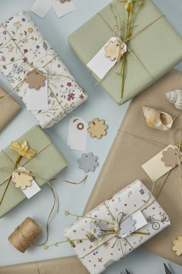 Ib Laursen Pakkepynt Blomst Beige