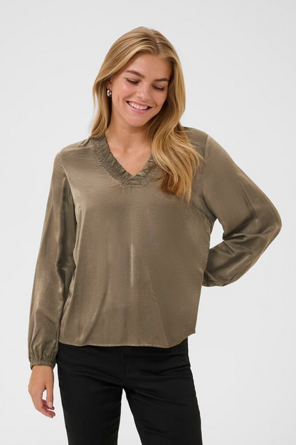 Kaffe Clothing KAmille Blouse Morel
