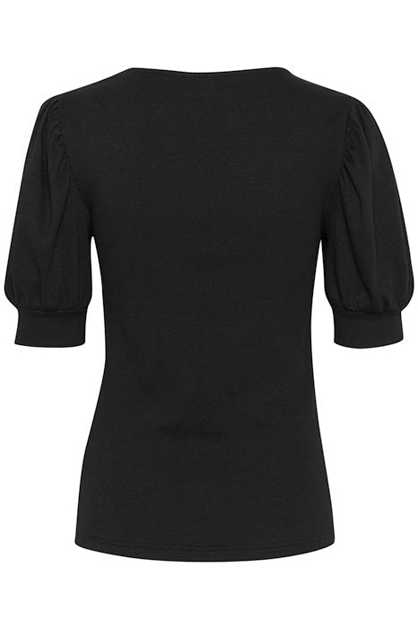 Kaffe Clothing KAcarna Rib T-Shirt Black