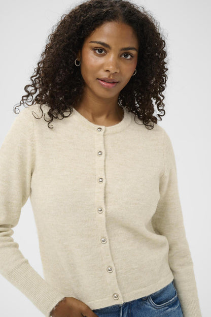 KAniel Knit Cardigan Feather Gray Melange